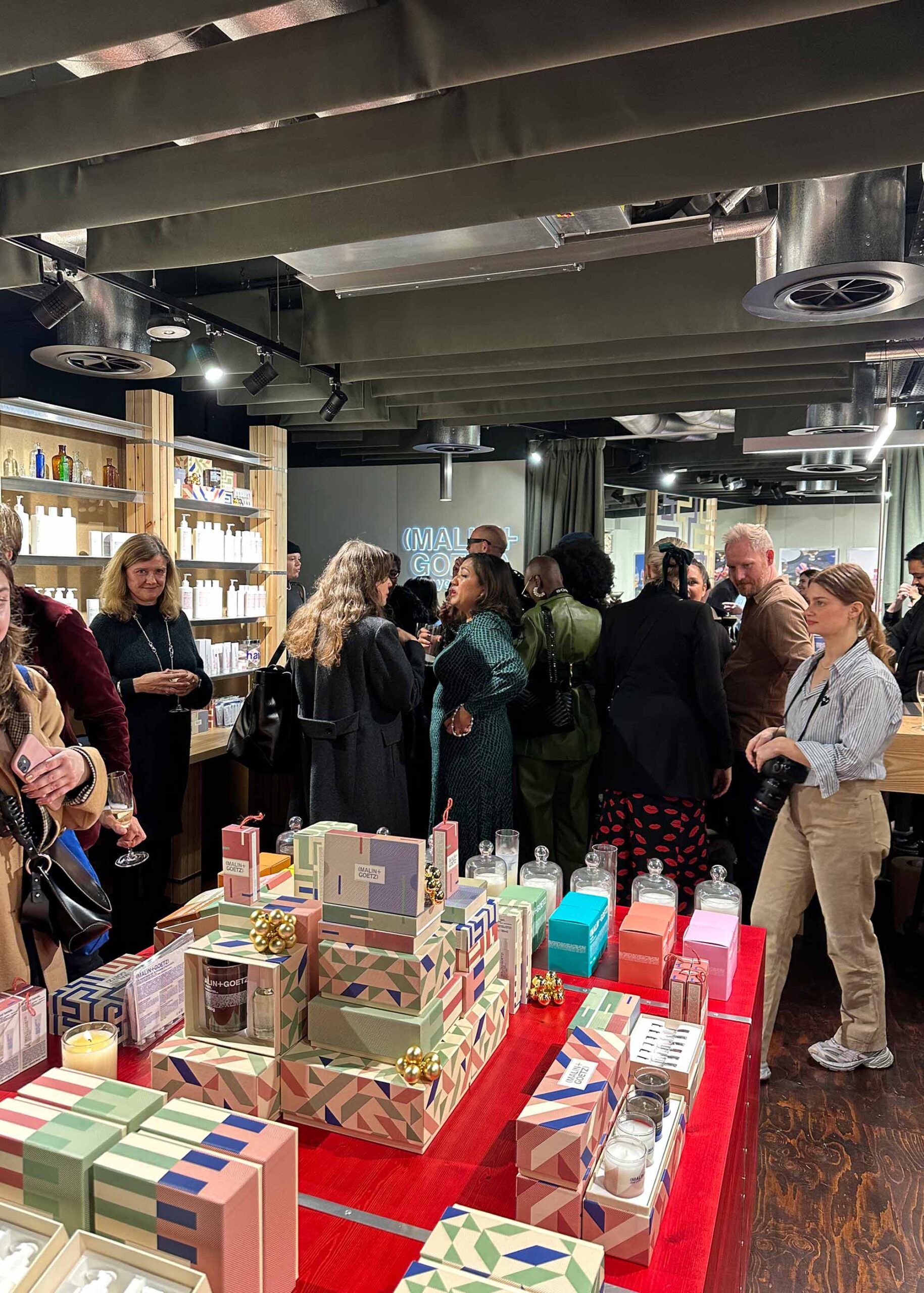 A festive celebration at Malin+Goetz Soho