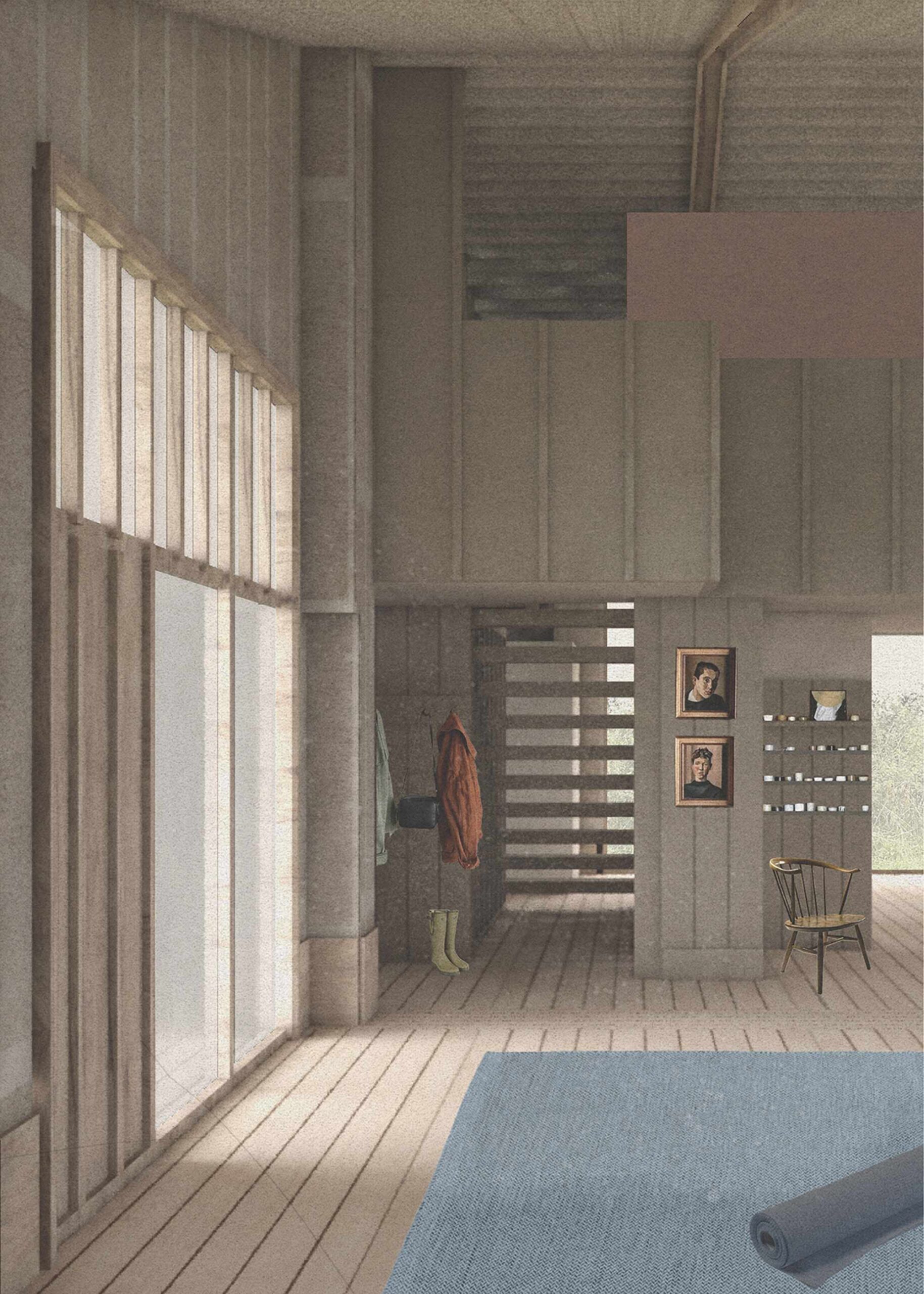 Reinterpreting a hay barn into a contemporary studio