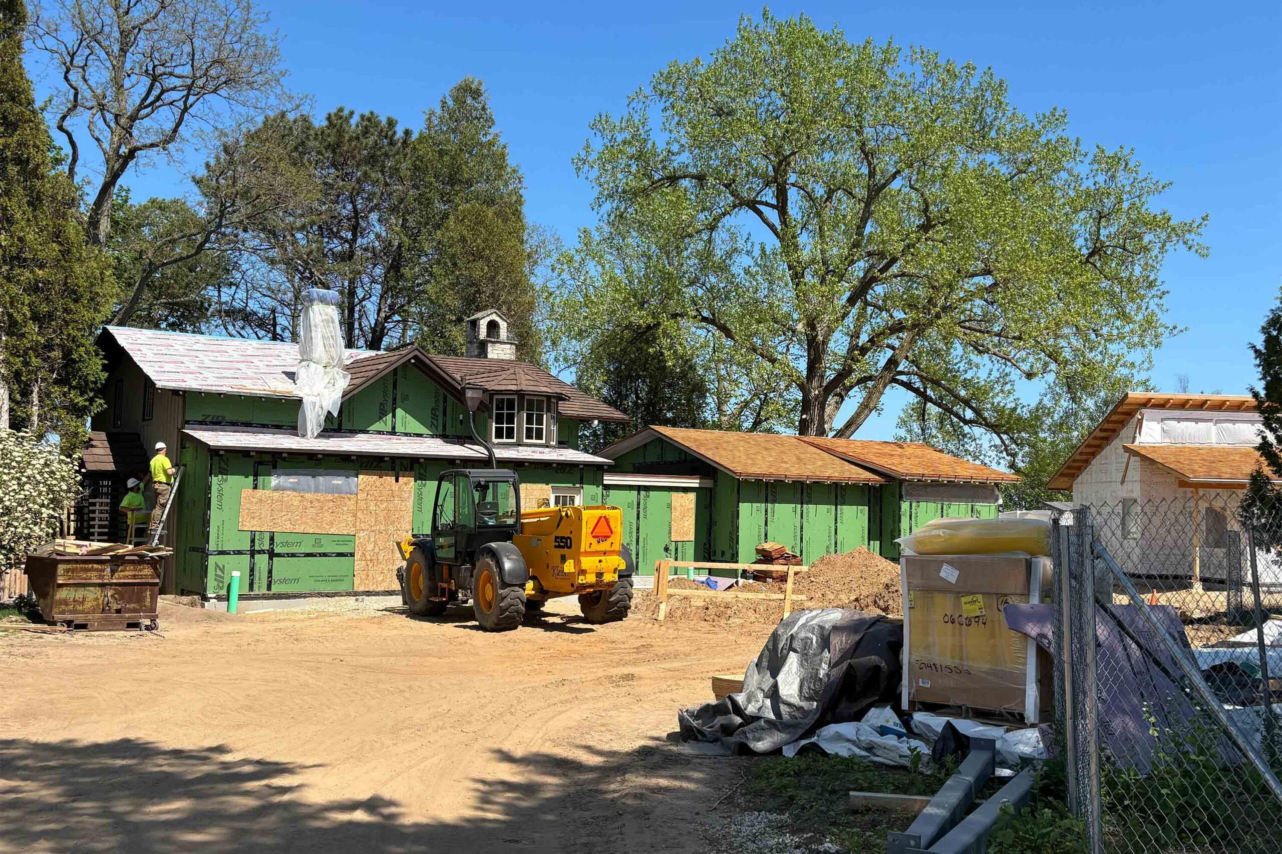 On site by the shores of Lake Michigan